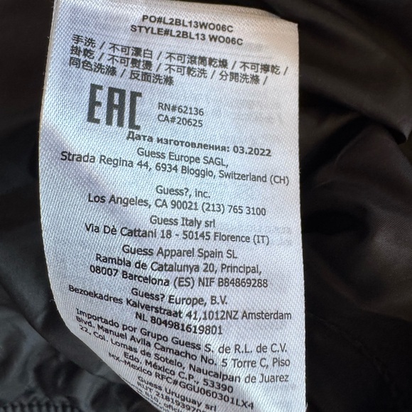 Guess Kids Boy's Green Digital Print Reversible Padded Jacket Size 14 - Picture 14 of 16